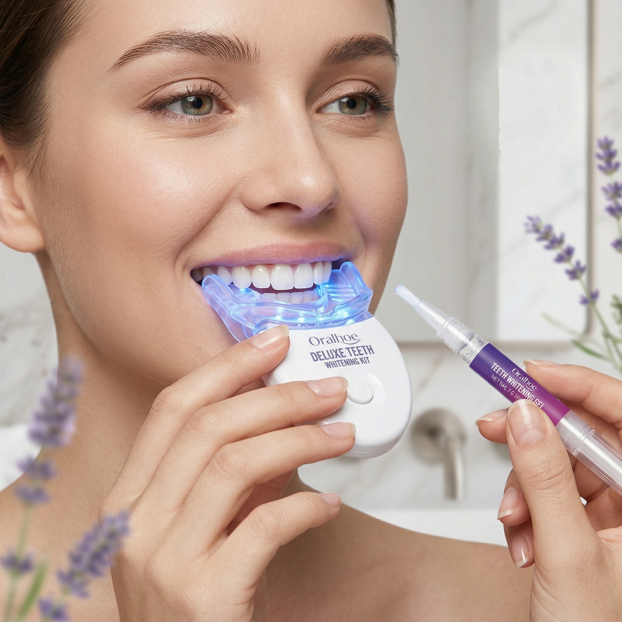 Teeth Whitening Led Kit - Oralhoe Teeth Care Set Oral Hygiene