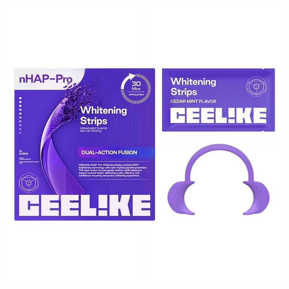 Teeth Whitening/Bleaching - Purple Teeth Whitening Strip No Sensitive
