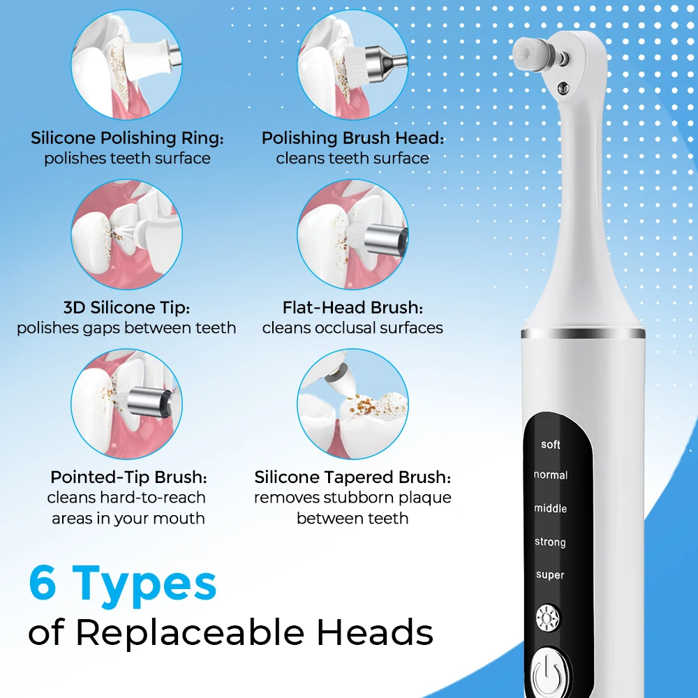 Electric Tooth Polisher Teeth  - Teeth Whitening Led Kit avaliação e preço
