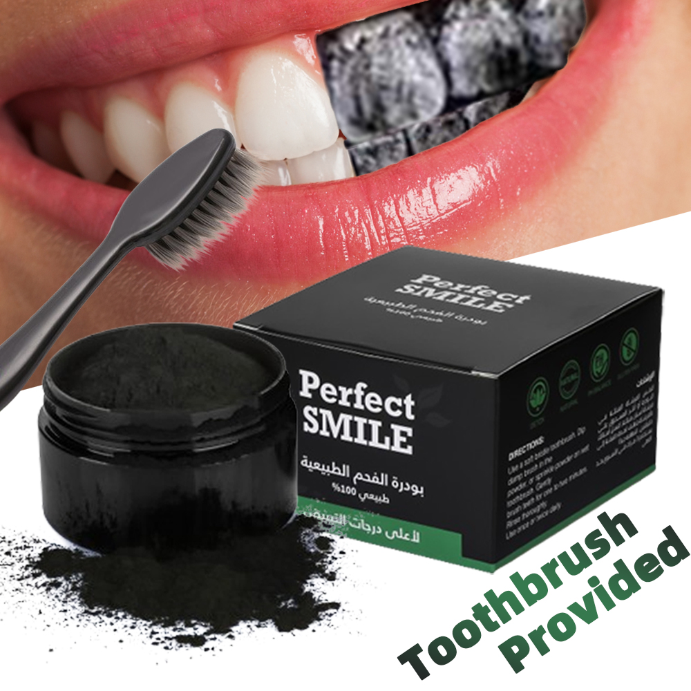 Teeth Whitening Powder Organic - Teeth Whitening Charcoal Powder avaliação e preço