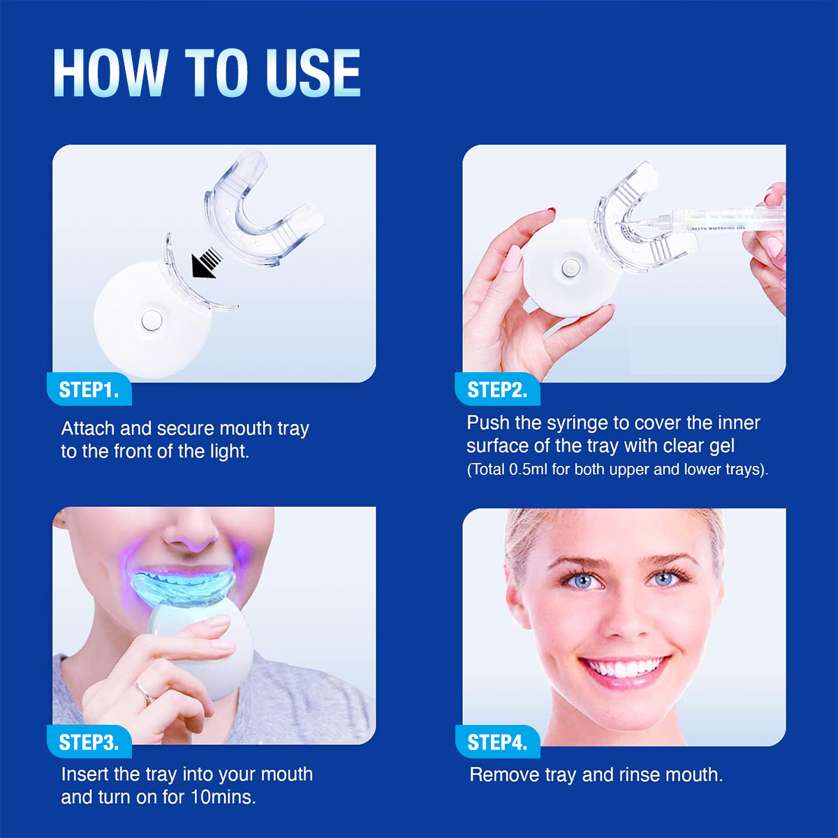 Teeth Whitening Kit - 5X LED L - Teeth Whitening Led Kit avaliação e preço