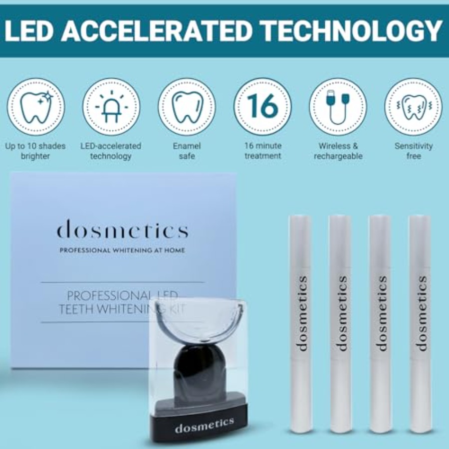 Teeth Whitening Kit with LED L - Teeth Whitening Led Kit avaliação e preço