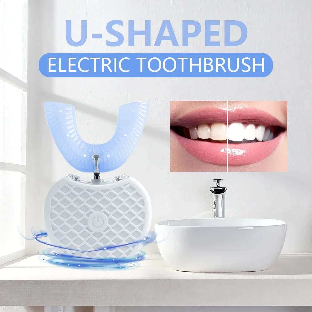 Ultrasonic Electric Toothbrush - Teeth Whitening With Blue Light avaliação e preço