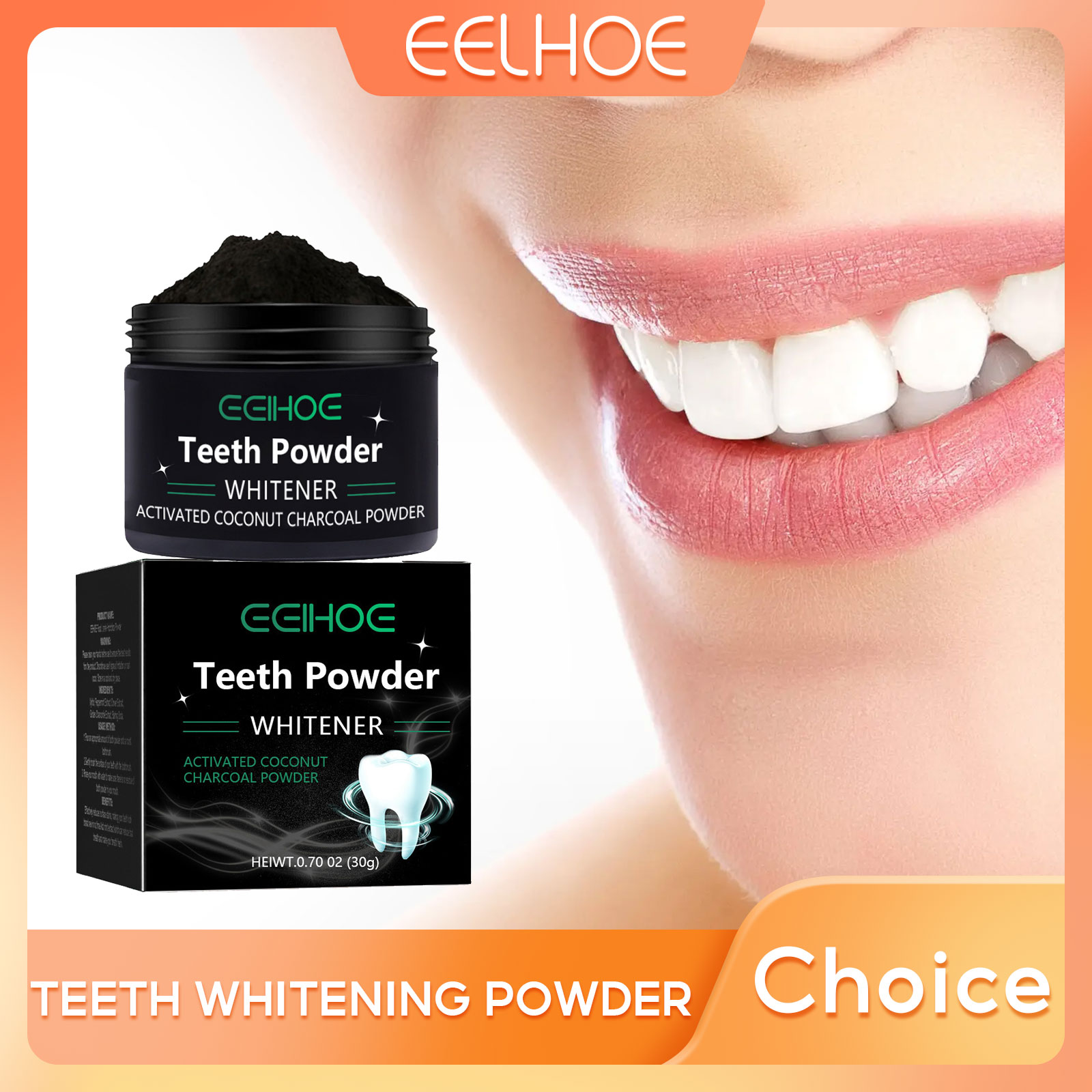EELHOE Charcoal Powder for Tee - Teeth Whitening Charcoal Powder avaliação e preço