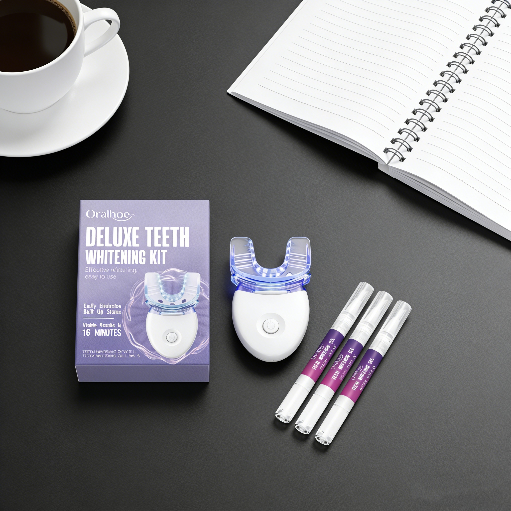 Oralhoe Teeth Care Set Oral Hy - Teeth Whitening Led Kit avaliação e preço