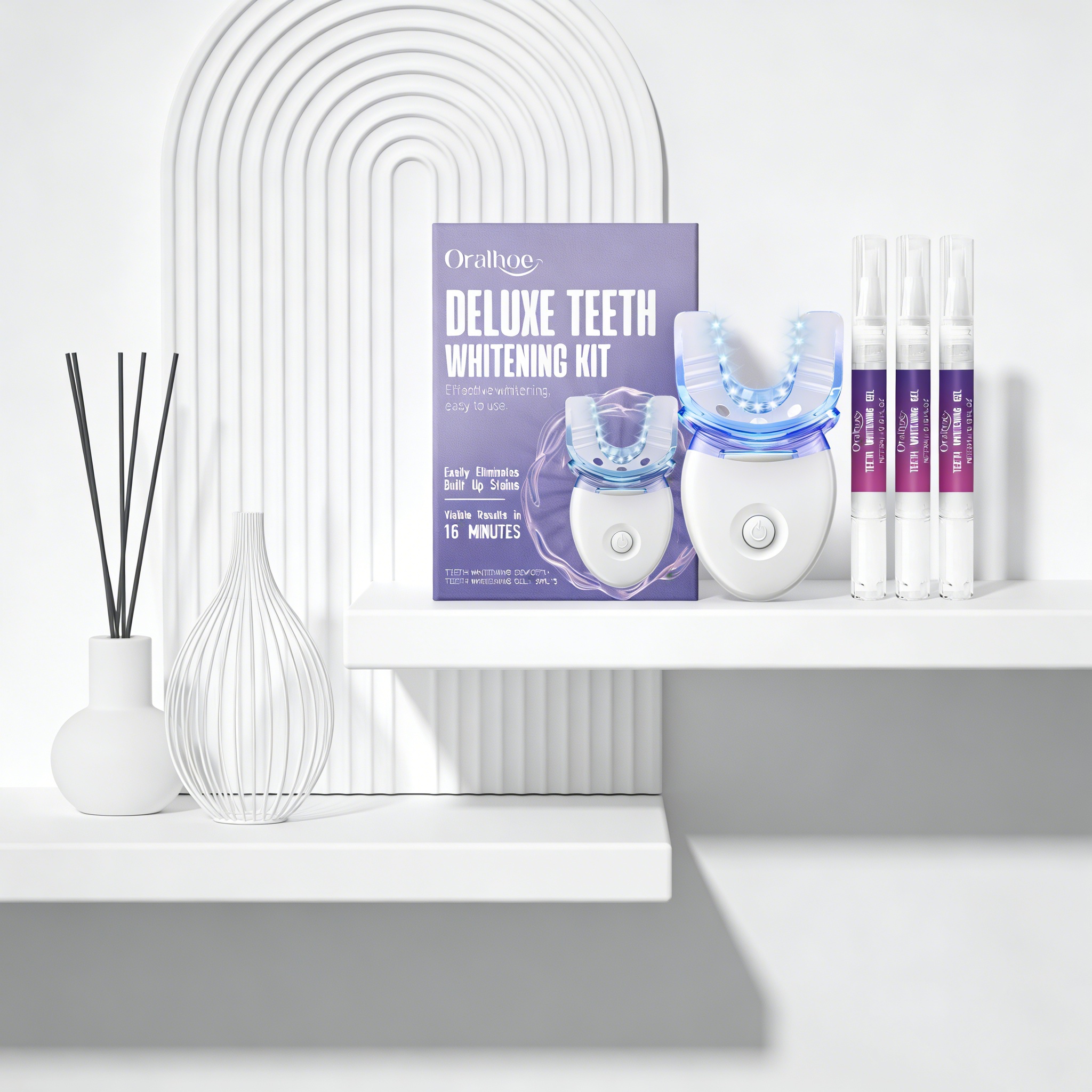 Oralhoe Teeth Care Set Oral Hy - Teeth Whitening Led Kit avaliação e preço