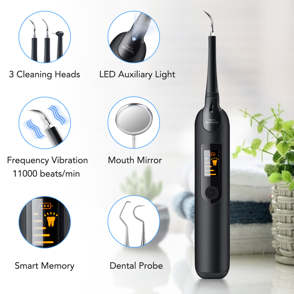 Teeth Tartar Remover Electric  - Teeth Whitening Led Kit avaliação e preço