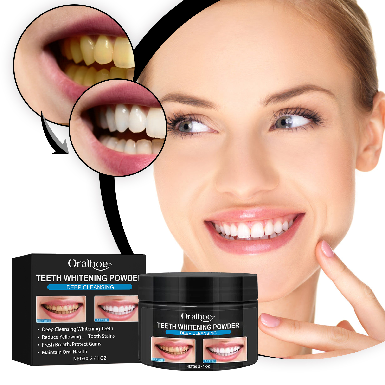 Charcoal Whitening Teeth Powde - Teeth Whitening Charcoal Powder avaliação e preço