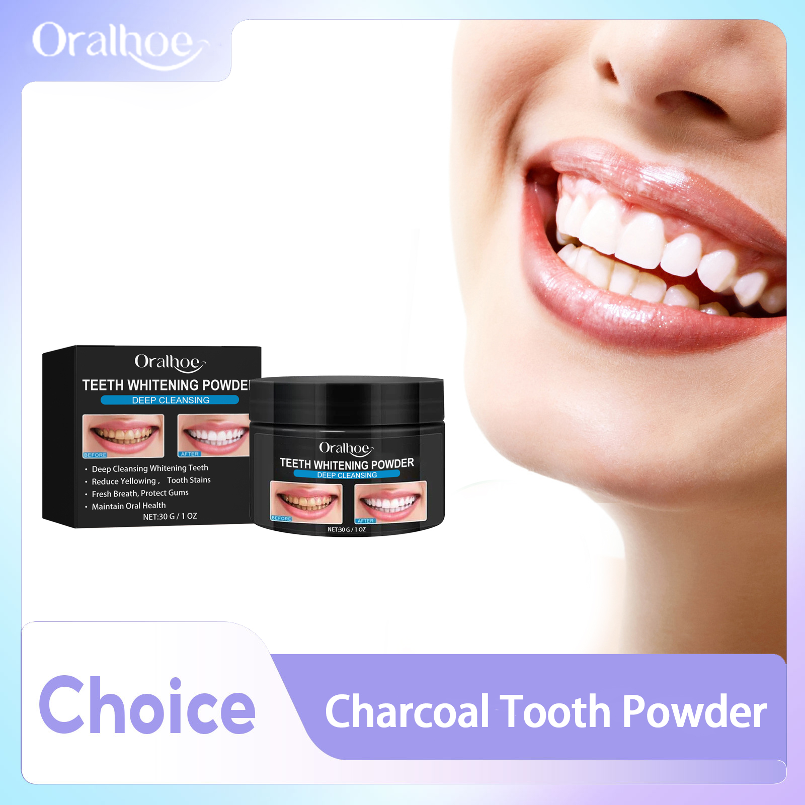 Charcoal Whitening Teeth Powde - Teeth Whitening Charcoal Powder avaliação e preço