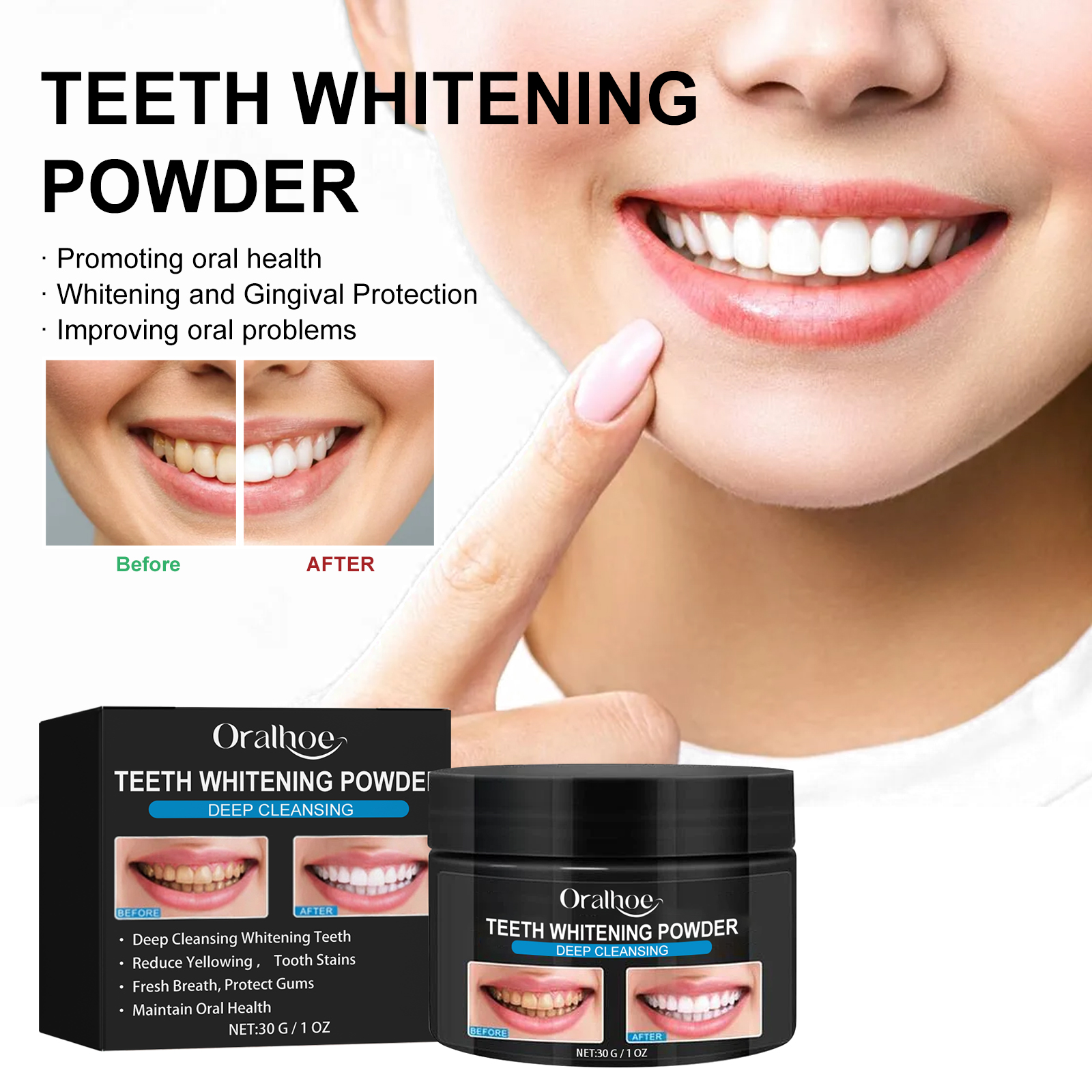 Charcoal Whitening Teeth Powde - Teeth Whitening Charcoal Powder avaliação e preço