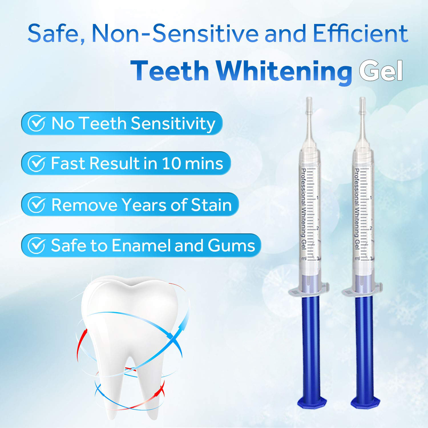 Teeth Whitening Gel Refill Syr - Teeth Whitening Led Kit avaliação e preço