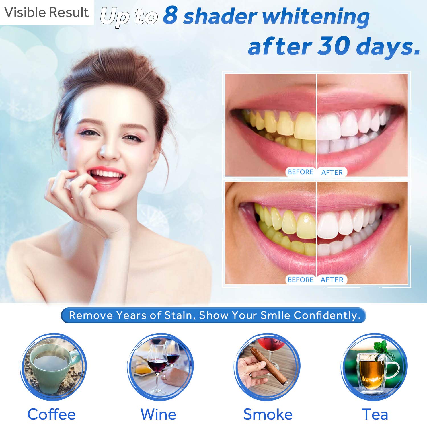 Teeth Whitening Gel Refill Syr - Teeth Whitening Led Kit avaliação e preço