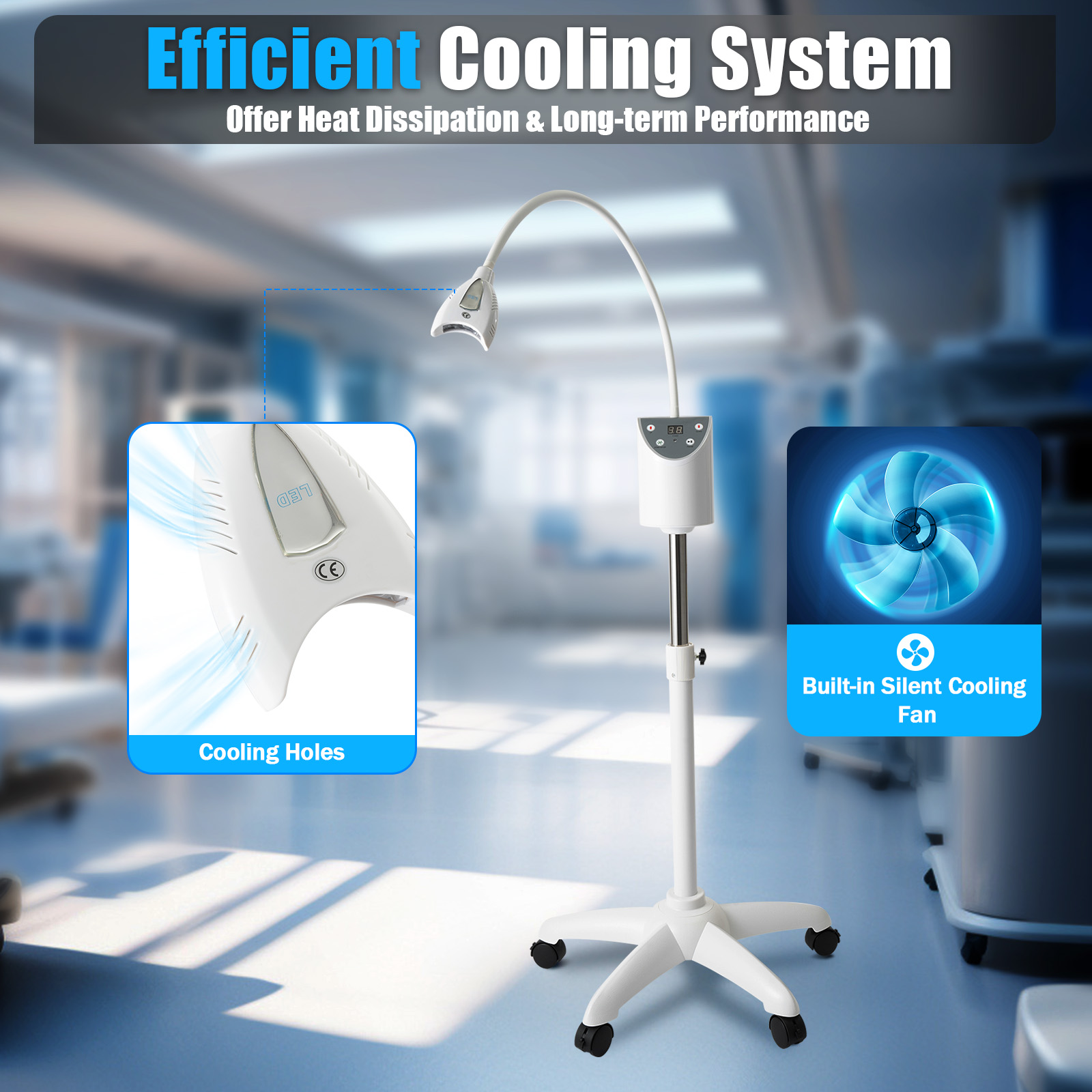 LED Teeth Whitening Lamp 2000m - Teeth Whitening With Blue Light avaliação e preço