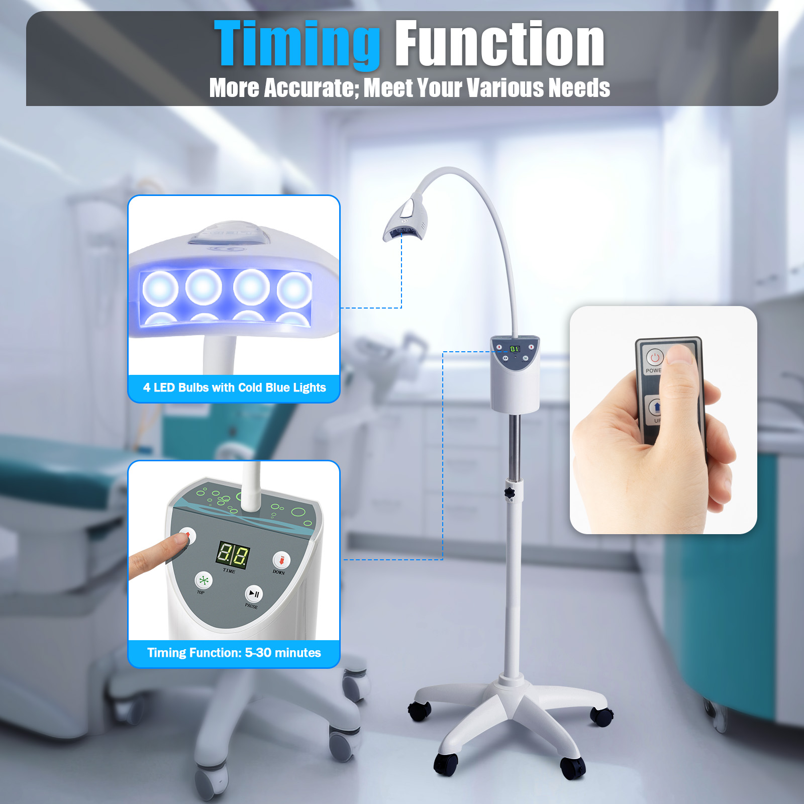 LED Teeth Whitening Lamp 2000m - Teeth Whitening With Blue Light avaliação e preço