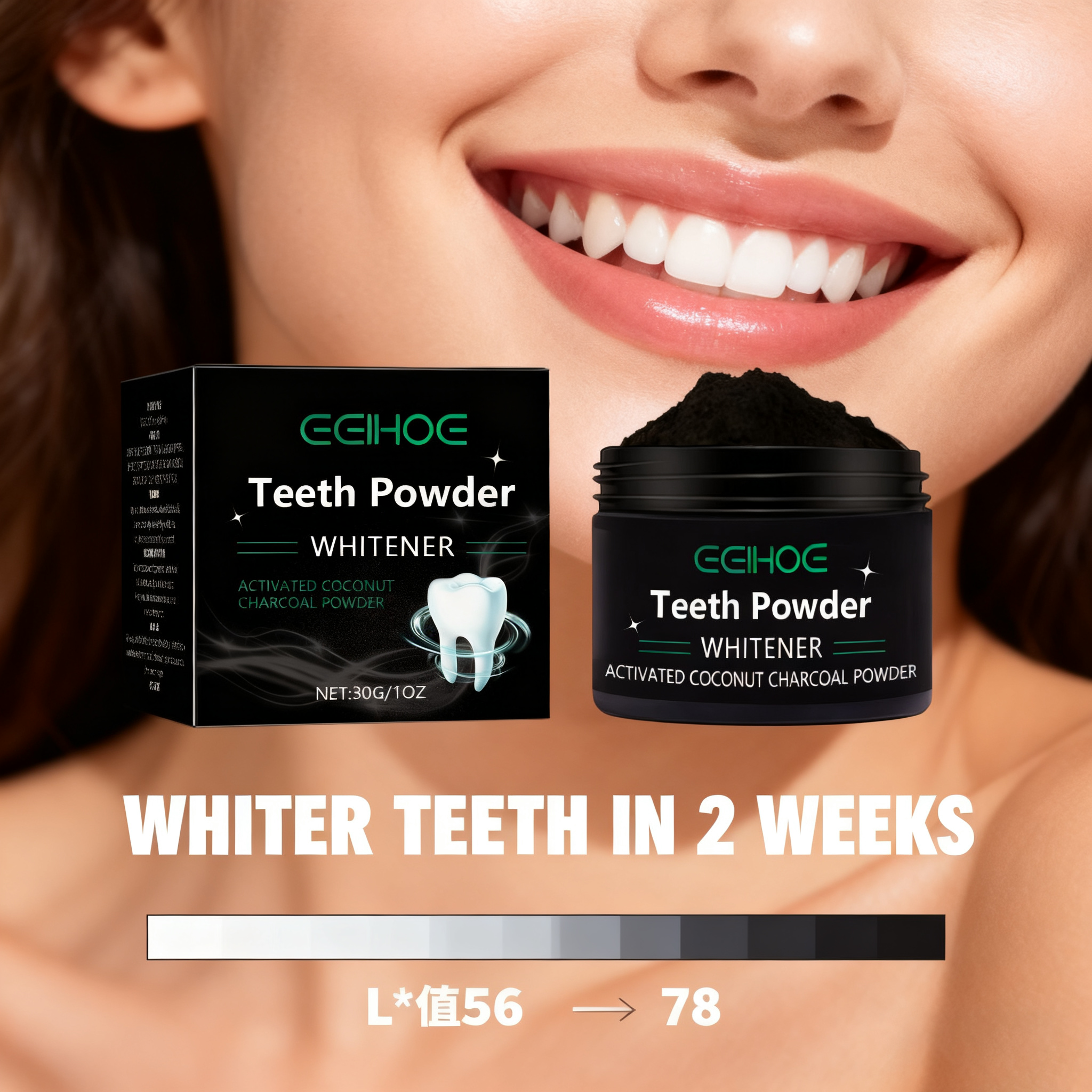 Natural Teeth Whitening Powder - Teeth Whitening Charcoal Powder avaliação e preço