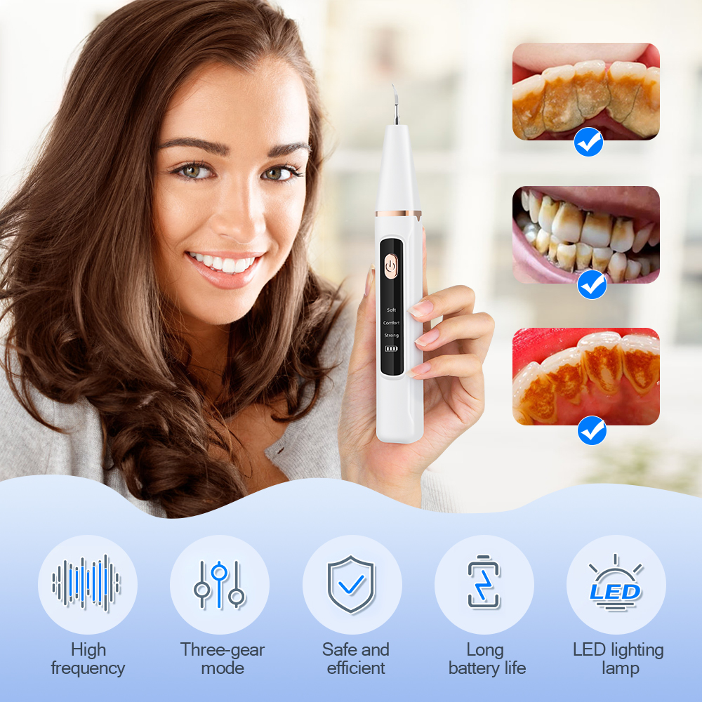 Electric Ultrasonic Dental Sca - Whitening Teeth Dentist avaliação e preço