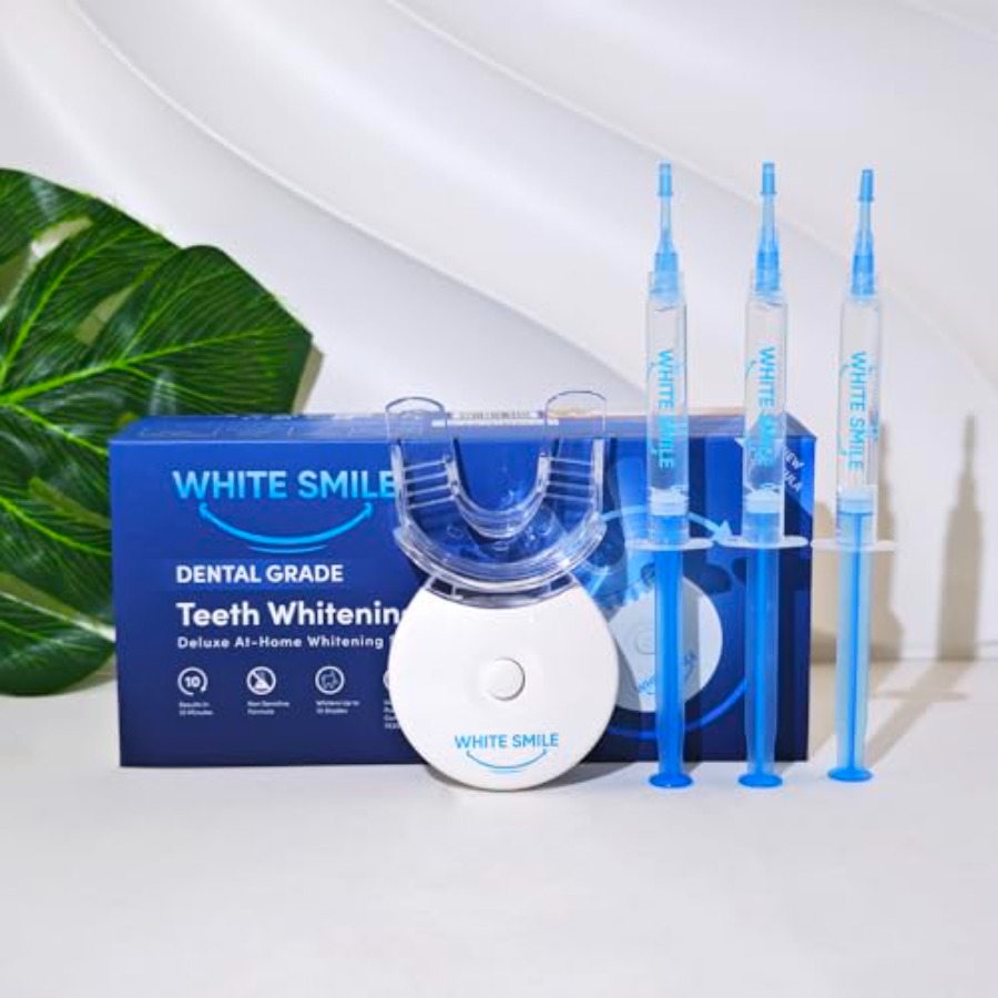 WHITE SMILE Teeth Whitening Ki - Teeth Whitening Led Kit avaliação e preço