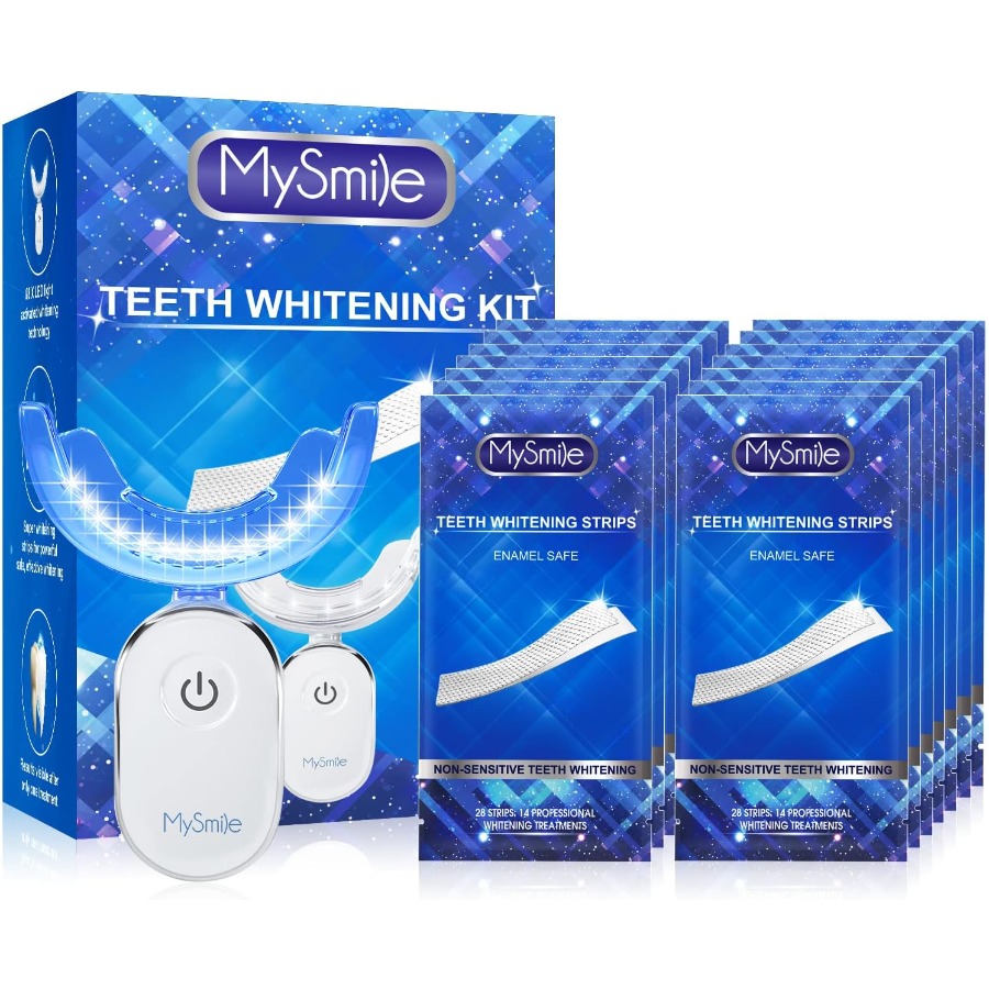 Teeth Whitening Strips Kit wit - Teeth Whitening Led Kit avaliação e preço