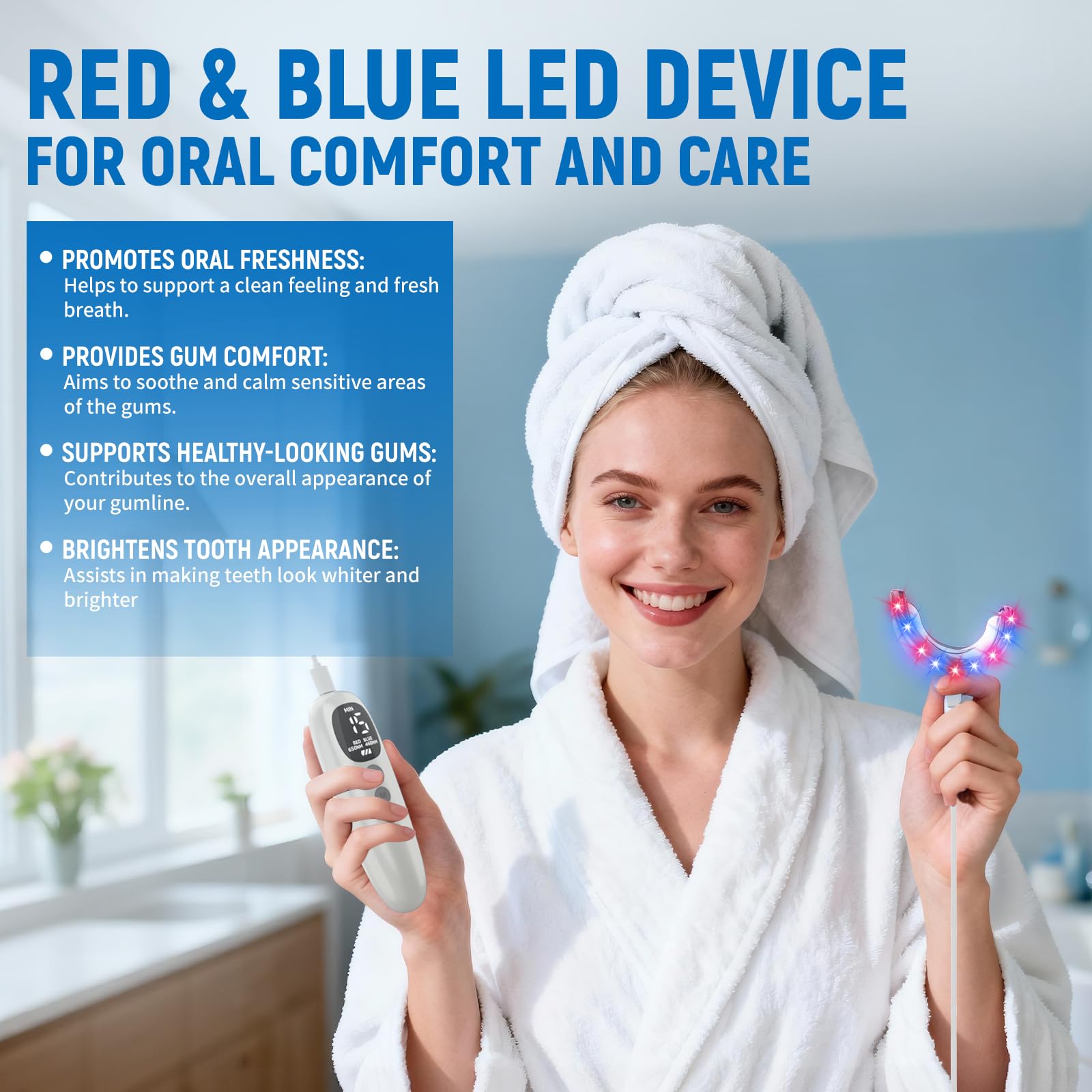 Teeth Whitening Kit 18 Diode R - Teeth Whitening With Blue Light avaliação e preço