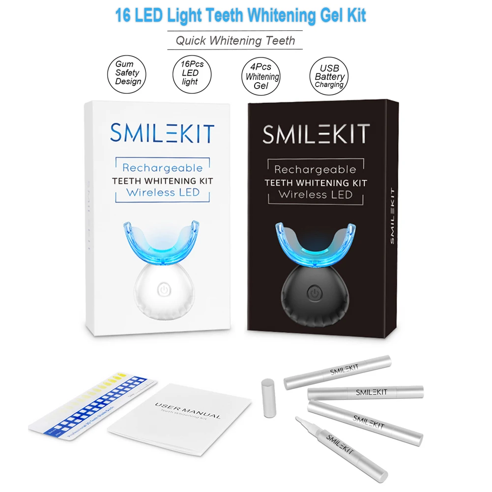 Dental Teeth Whitening Kit Min - Teeth Whitening With Blue Light avaliação e preço