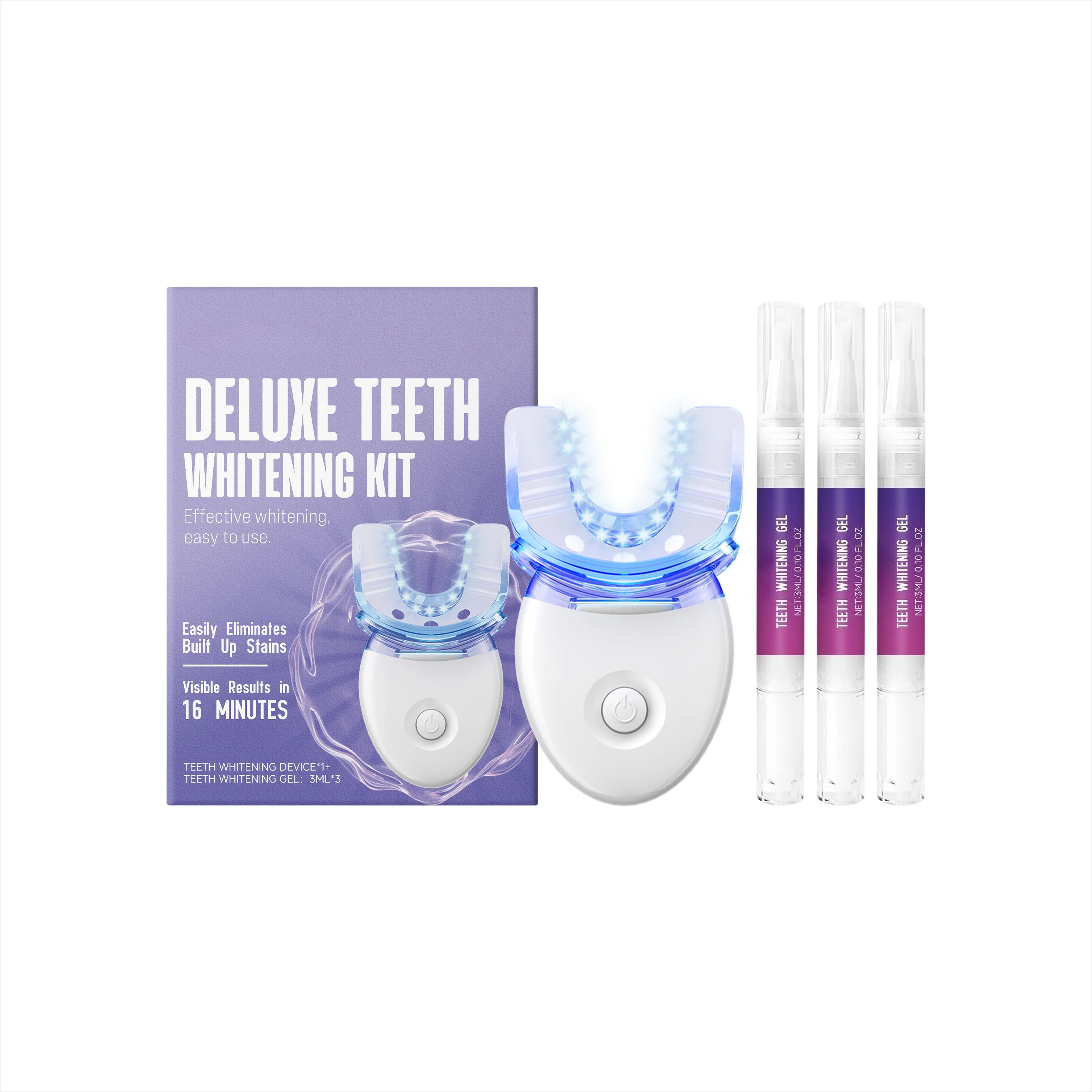 LED Teeth Whitening Gel Kit –  - Teeth Whitening Led Kit avaliação e preço