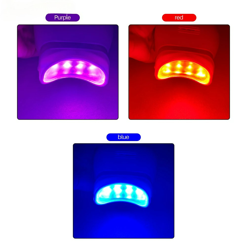 Adjustable 3 Colors LED Teeth  - Teeth Whitening/Bleaching avaliação e preço