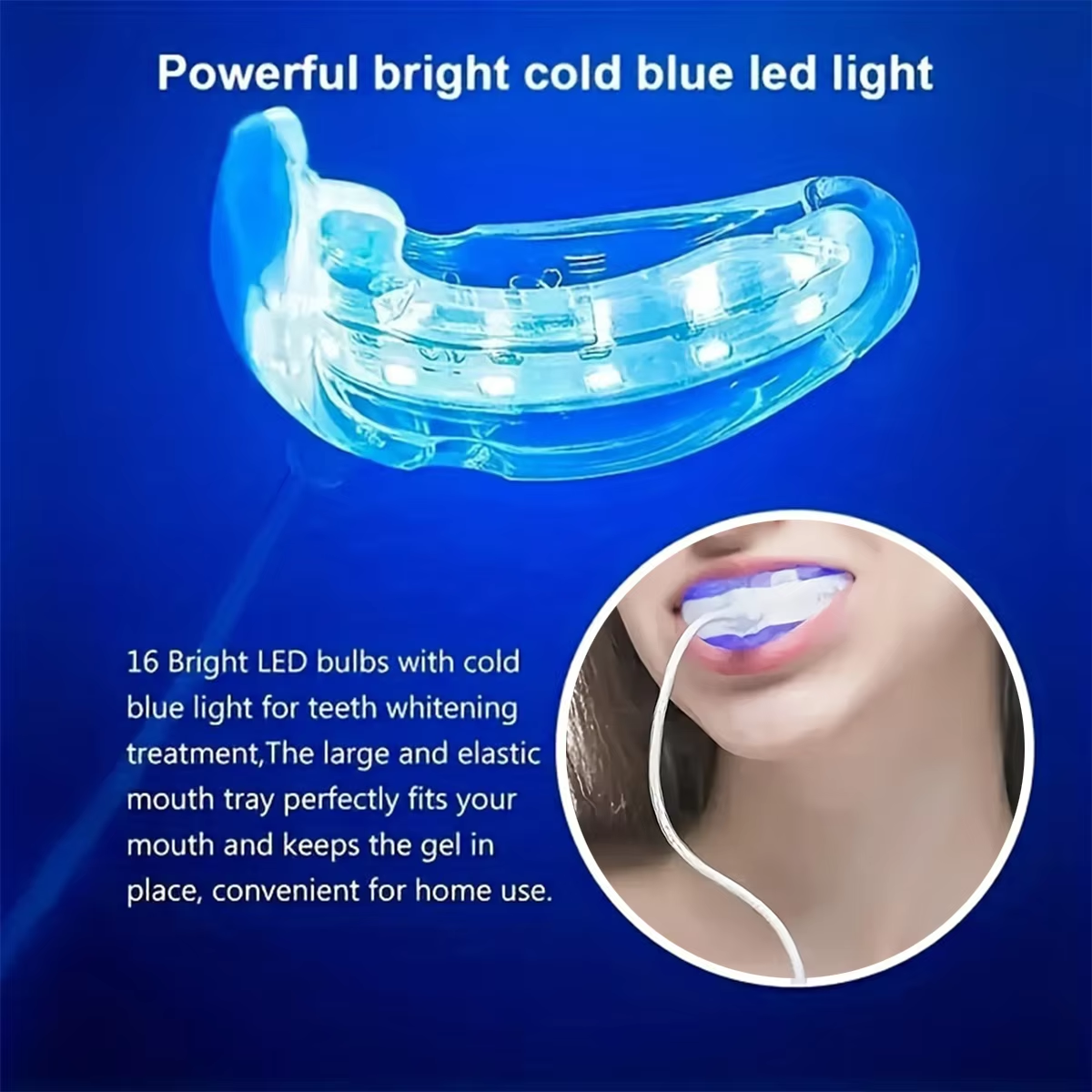 3 in 1 LED Teeth Whitening Lig - Teeth Whitening Led Kit avaliação e preço