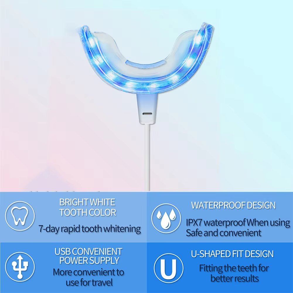 3 in 1 LED Teeth Whitening Lig - Teeth Whitening Led Kit avaliação e preço