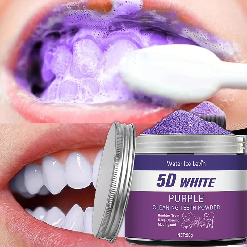 Purple Teeth Whitening Powder, - Teeth Whitening Charcoal Powder avaliação e preço