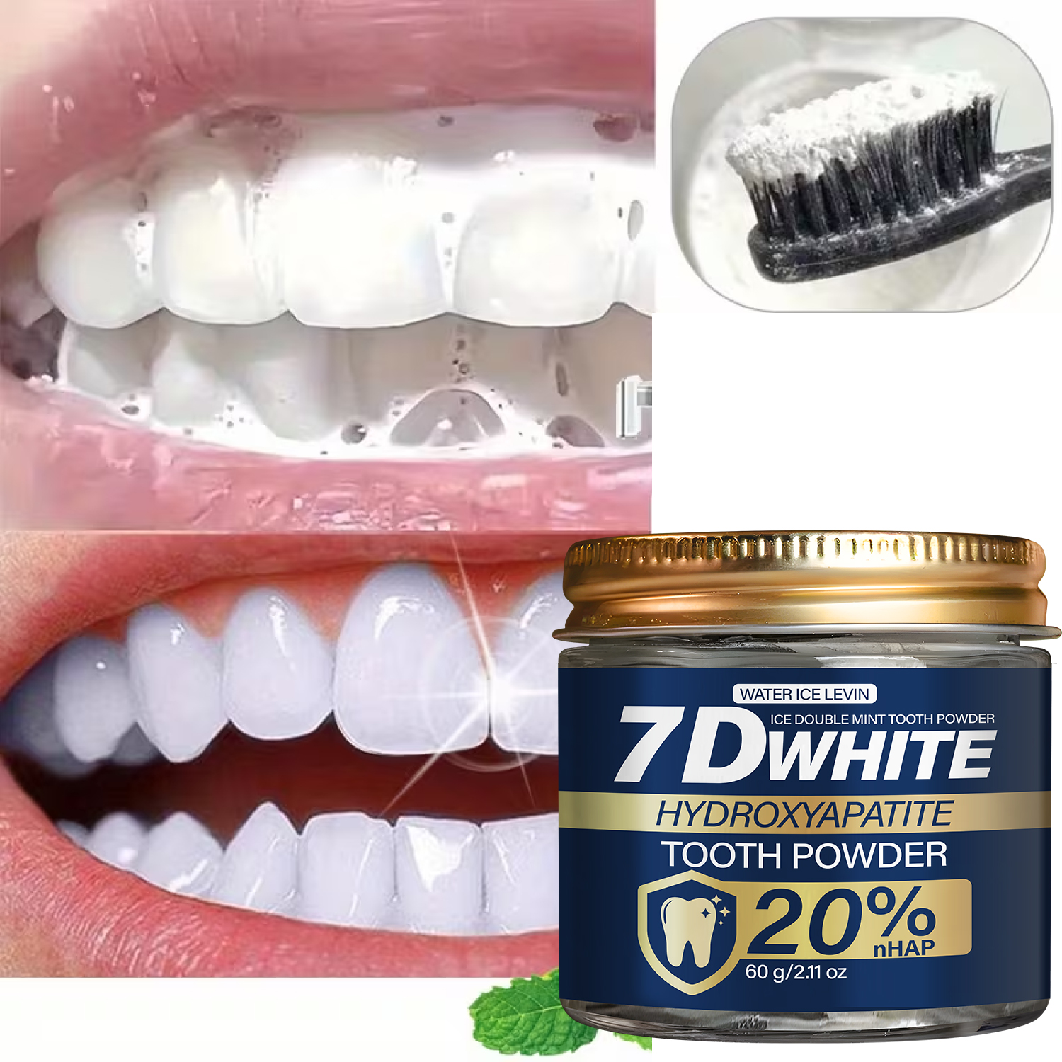 Hydroxyapatite Tooth Powder 60 - Teeth Whitening Charcoal Powder avaliação e preço
