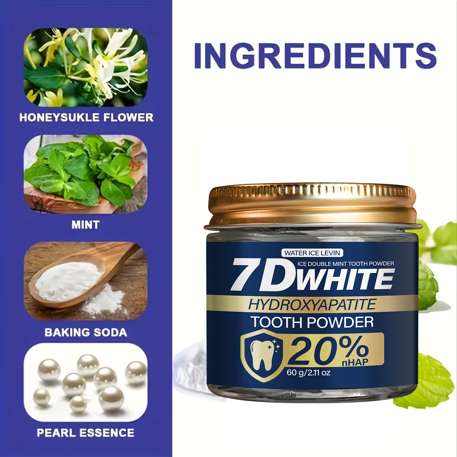Hydroxyapatite Tooth Powder 60 - Teeth Whitening Charcoal Powder avaliação e preço