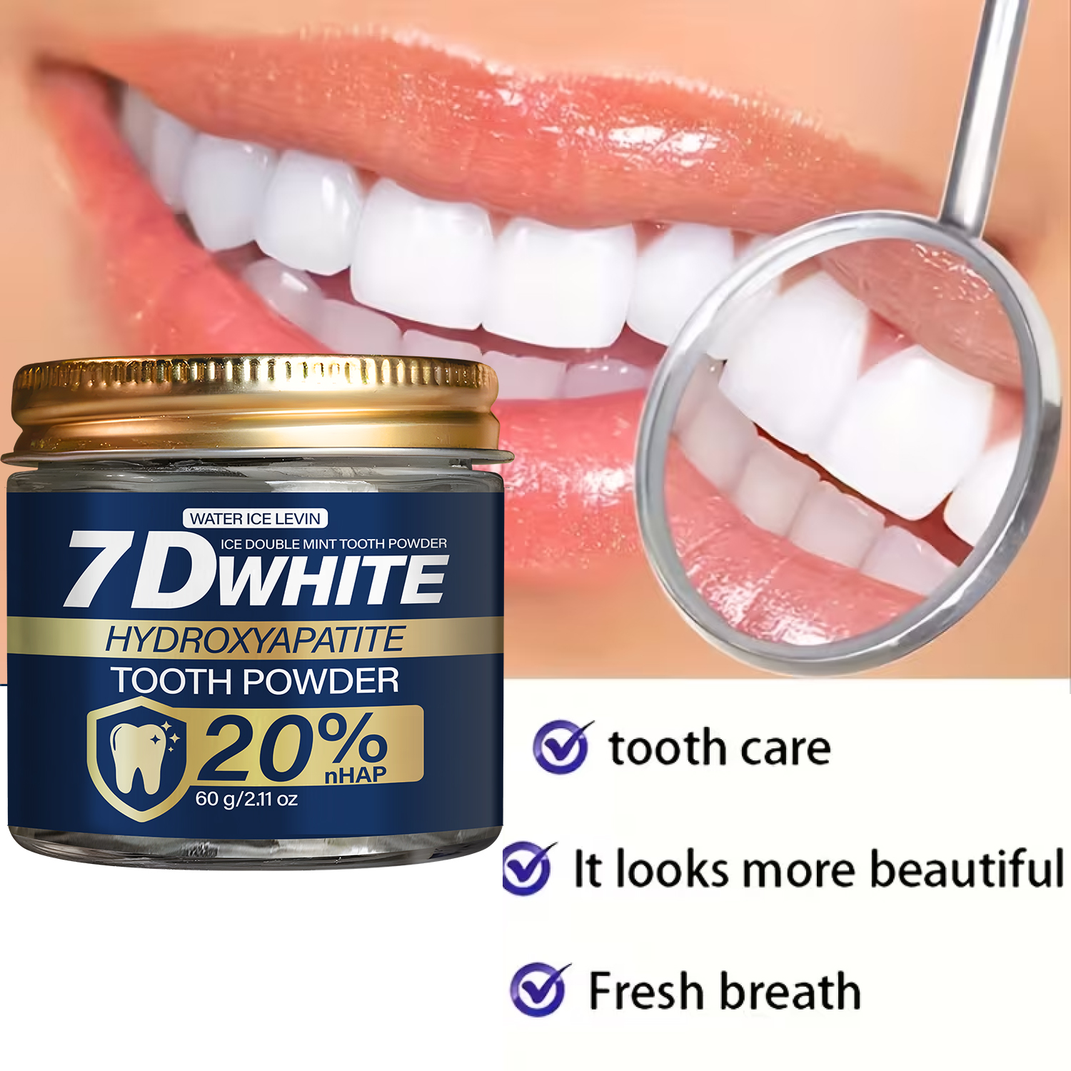 Hydroxyapatite Tooth Powder 60 - Teeth Whitening Charcoal Powder avaliação e preço
