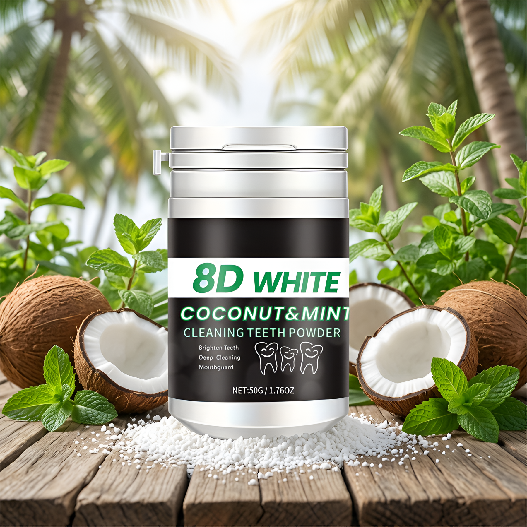 8D Charcoal Teeth Whitening Po - Teeth Whitening Charcoal Powder avaliação e preço