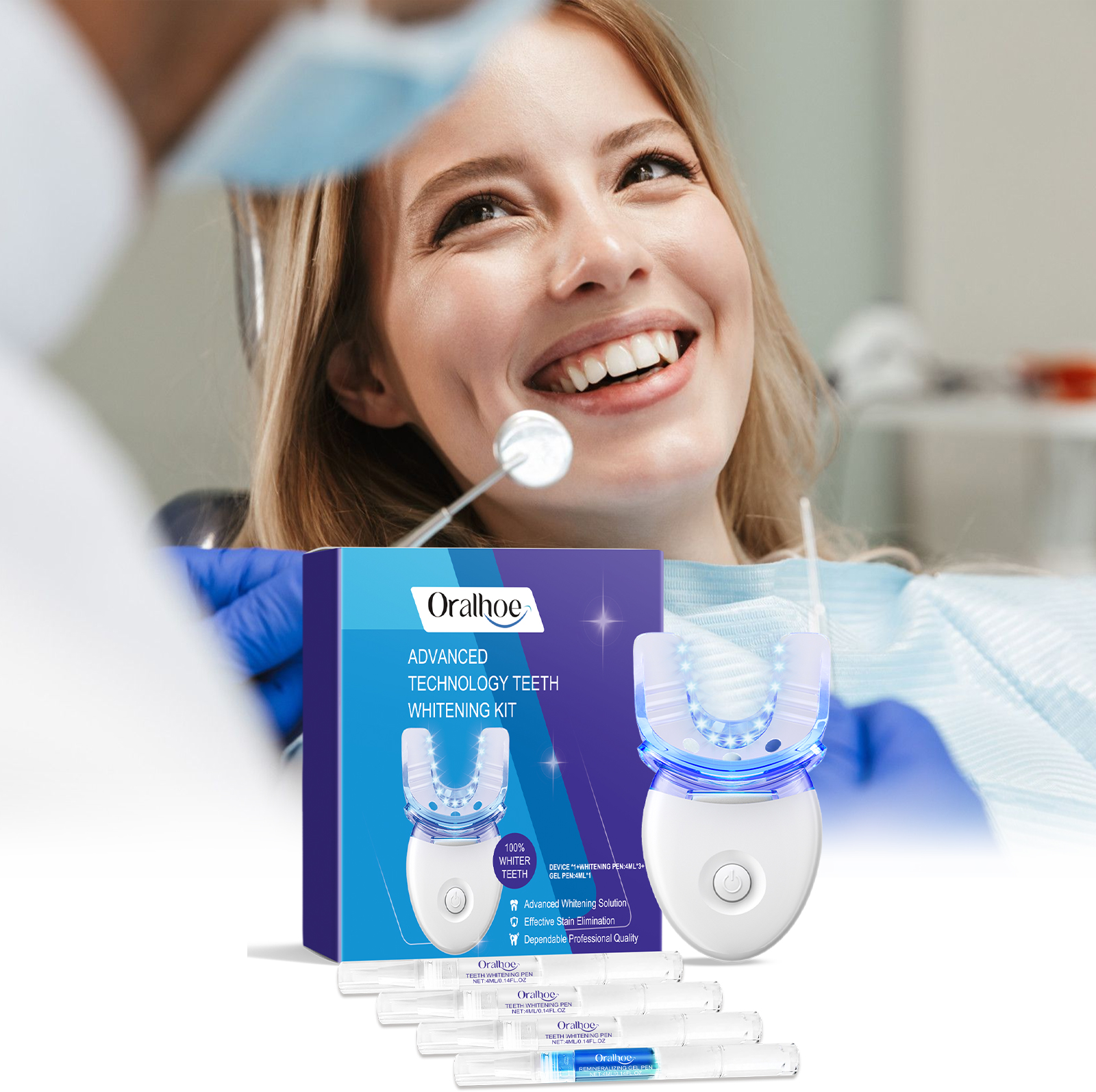 Professional Teeth Whitening L - Teeth Whitening With Blue Light avaliação e preço