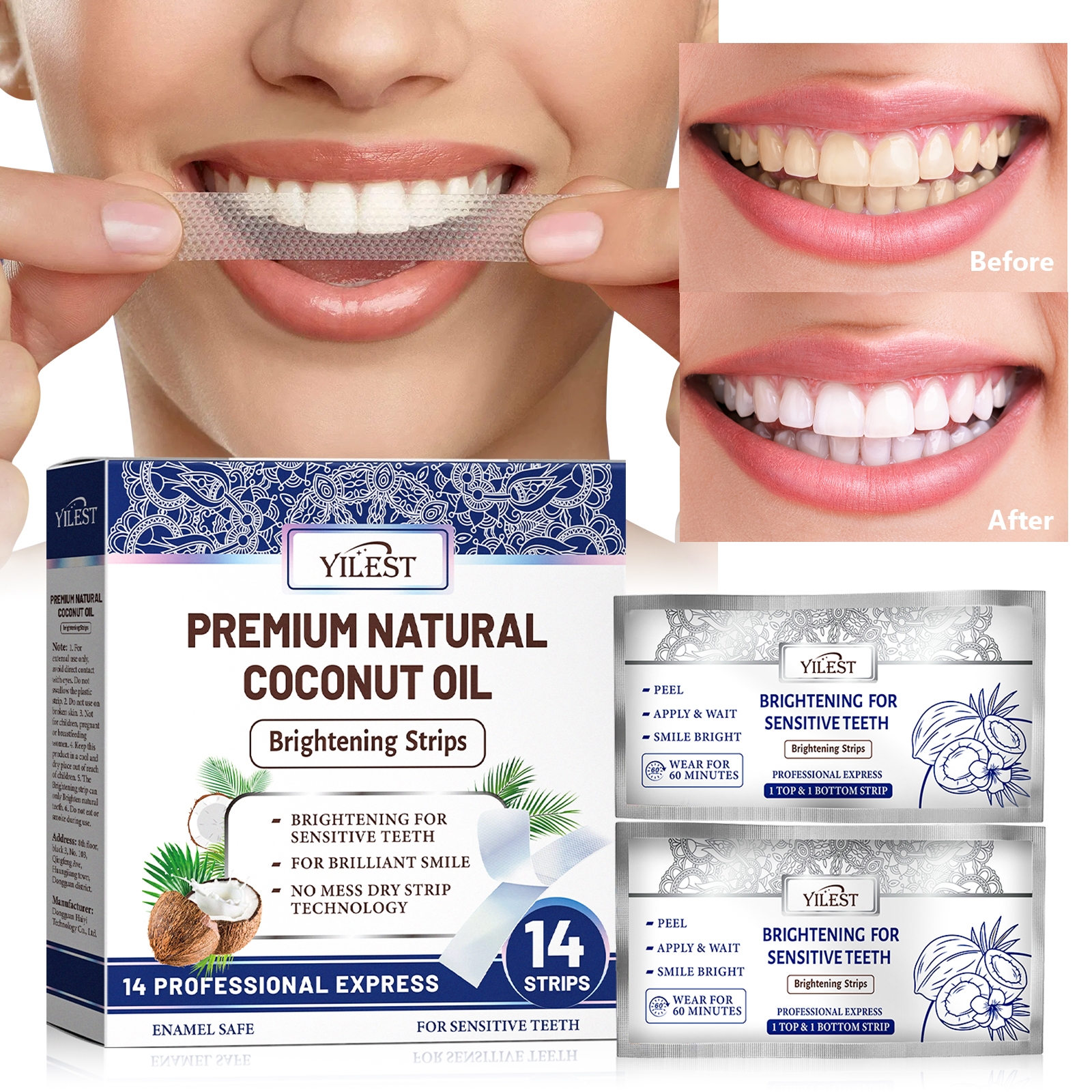 Teeth Whitening Strips 14pcs C - Teeth Whitening/Bleaching avaliação e preço